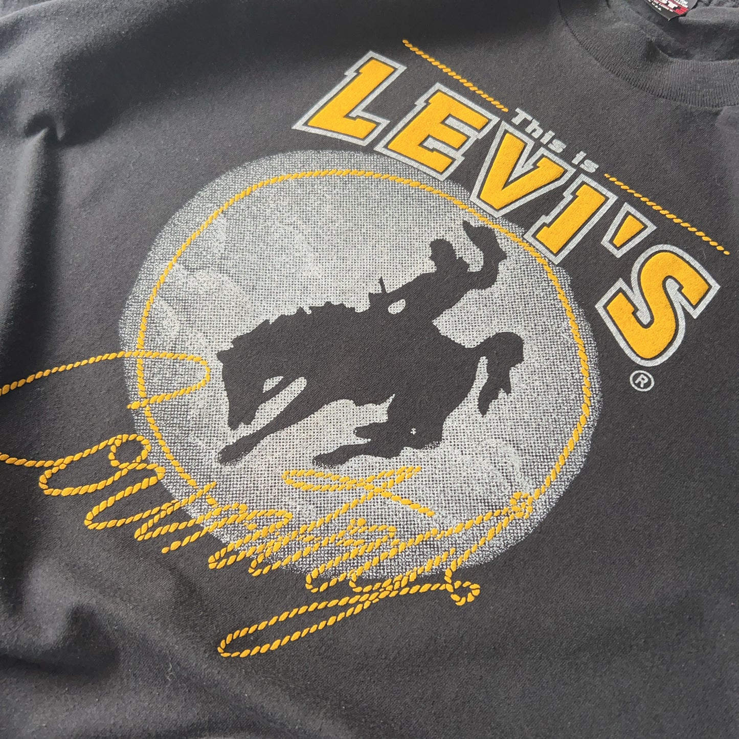 Vintage Men's Single Stitch Levi's Levi's Cowboy Tee