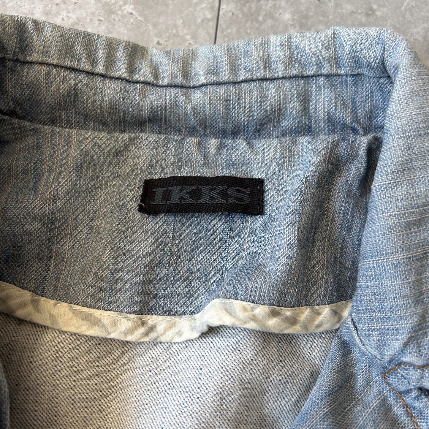 IKKS Light Blue Denim Blazer Jacket