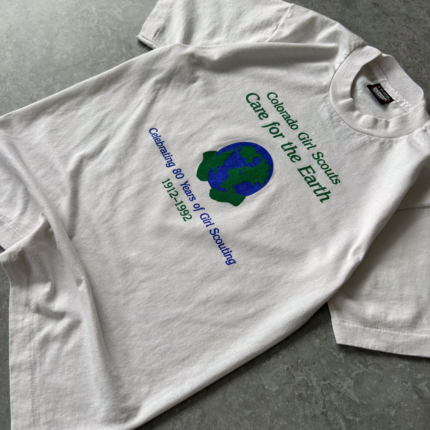 1992 Single Stitch Colorado Girl Scouts “Care for the Earth” 80th Anniversary T-Shirt
