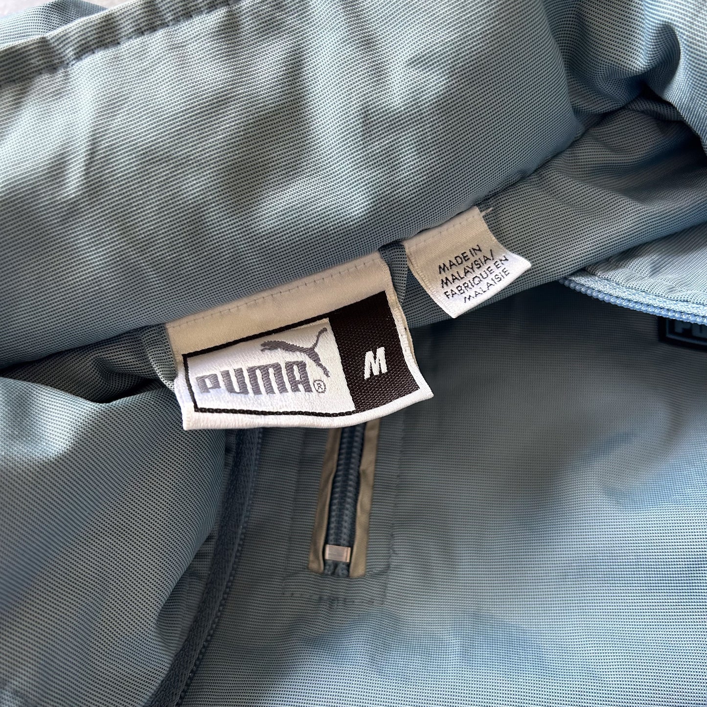 Puma Light Blue Half-Zip Pullover Jacket