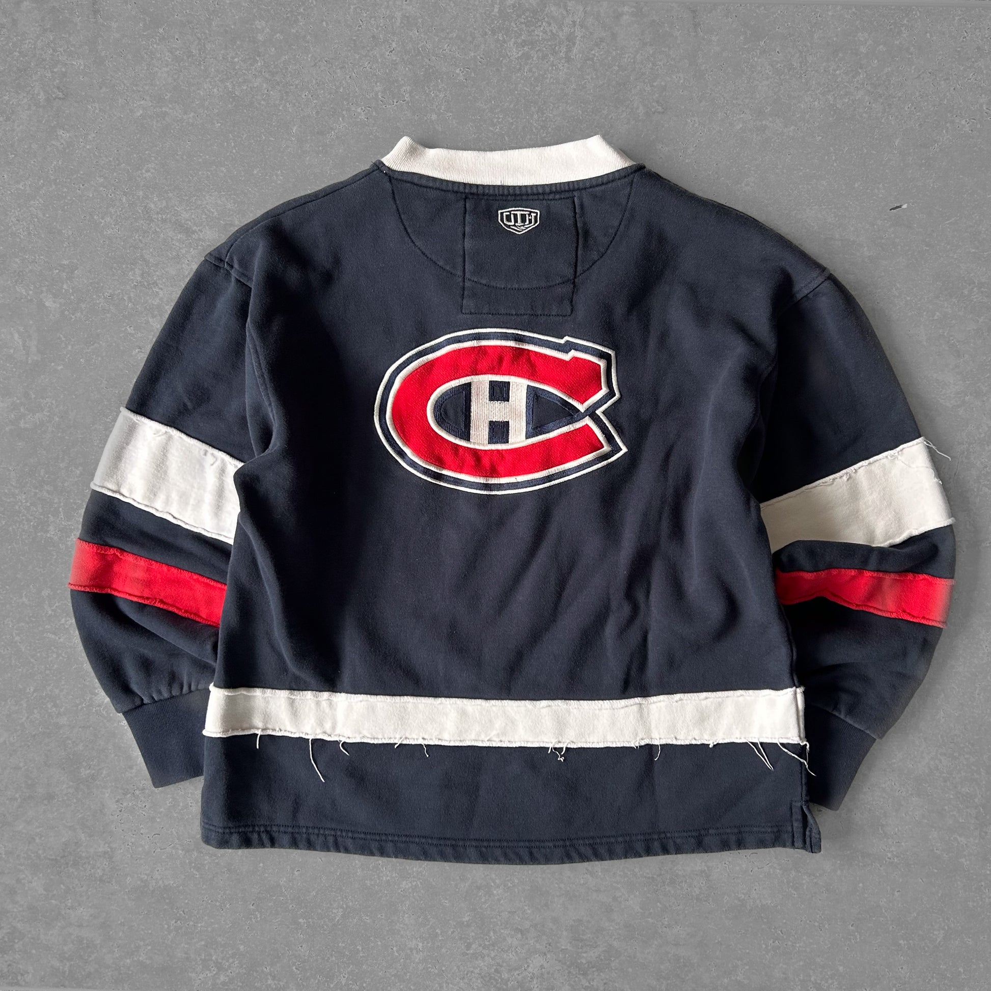Old Time Hockey Montreal Canadiens Lace-Up Pullover Sweatshirt