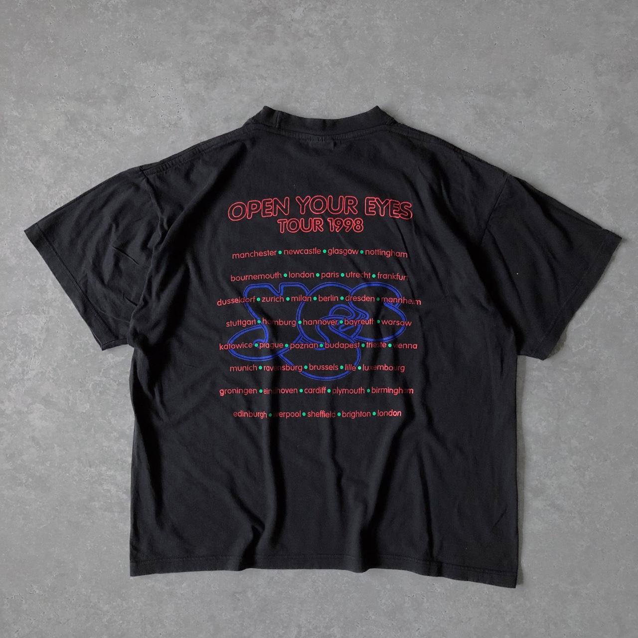 1998 - yes ‘open your eyes tour’ graphic band tee