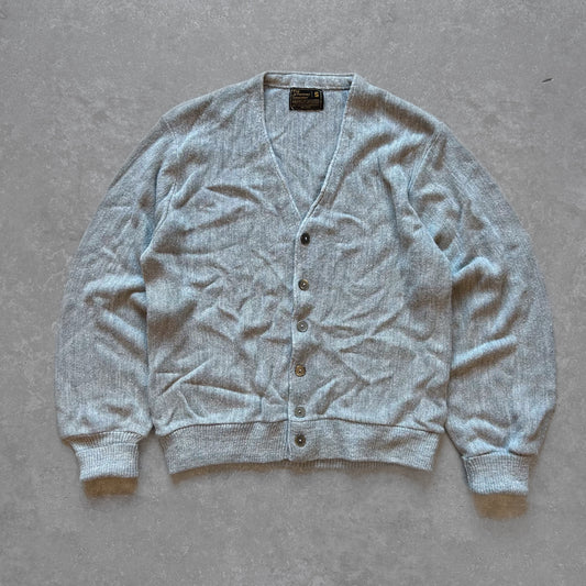 1980s | Vintage JCPenney Light Gray Cardigan Sweater