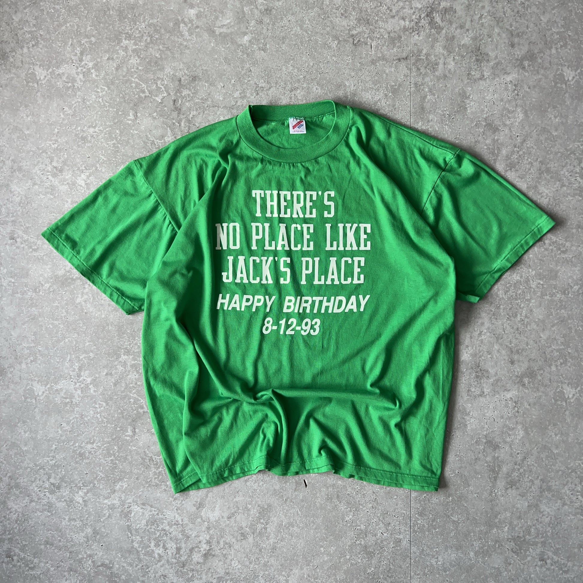 Vintage Men's Single Stitch Jerzees Jack's Place Happy Birthday Tee