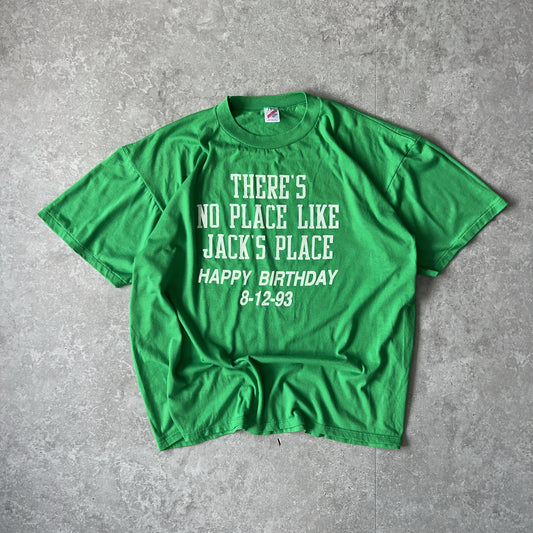 Vintage Men's Single Stitch Jerzees Jack's Place Happy Birthday Tee