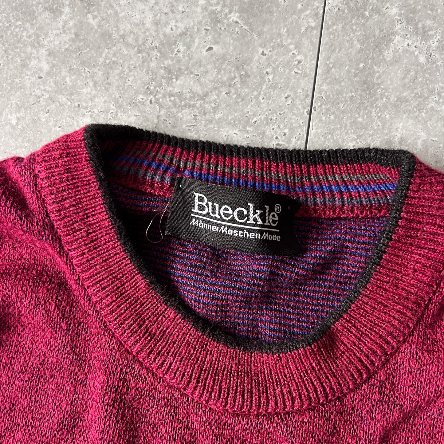 Vintage Bueckle Graphic Knit Sweater
