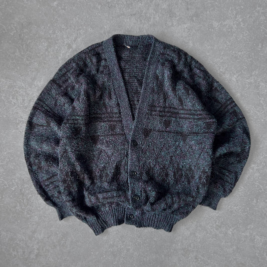 Dark Marl Cardigan with Buttons