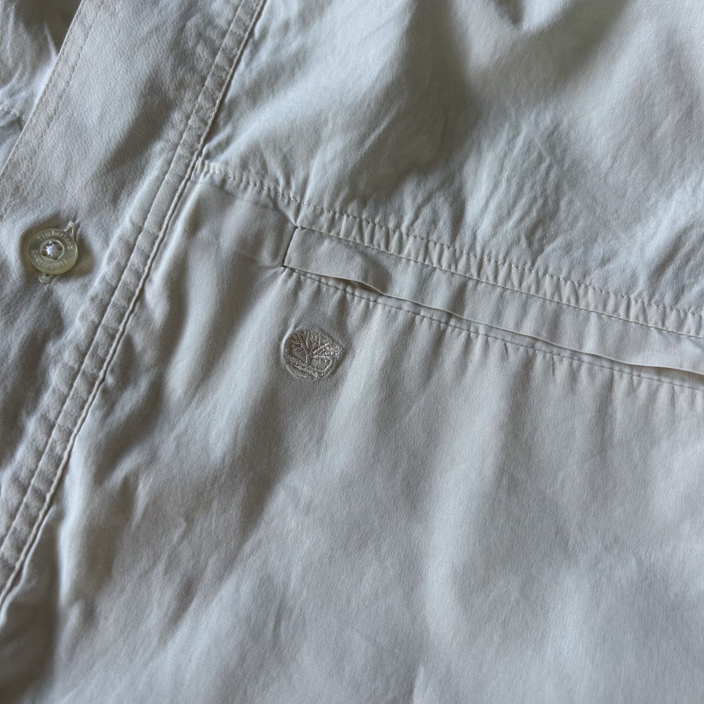 Timberland Cream Button-Front Men's Shirt