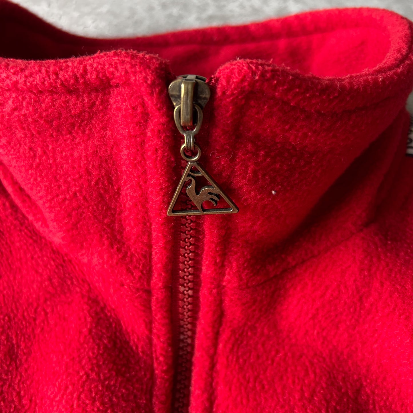 Le Coq Sportif Retro Zip-Up Fleece Jacket