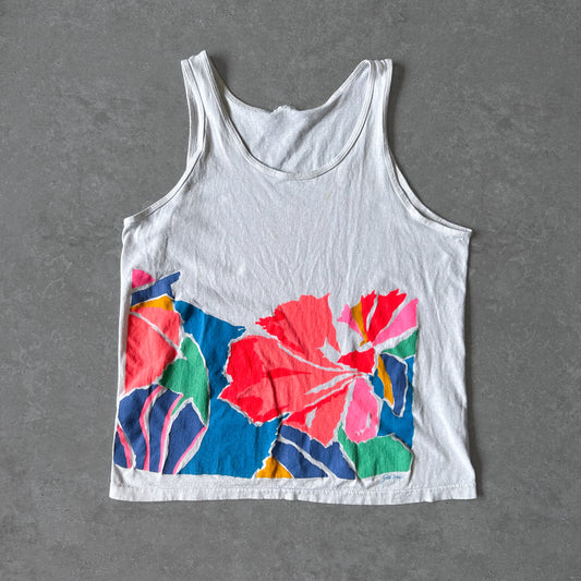 1980s - single stitch graphic vest