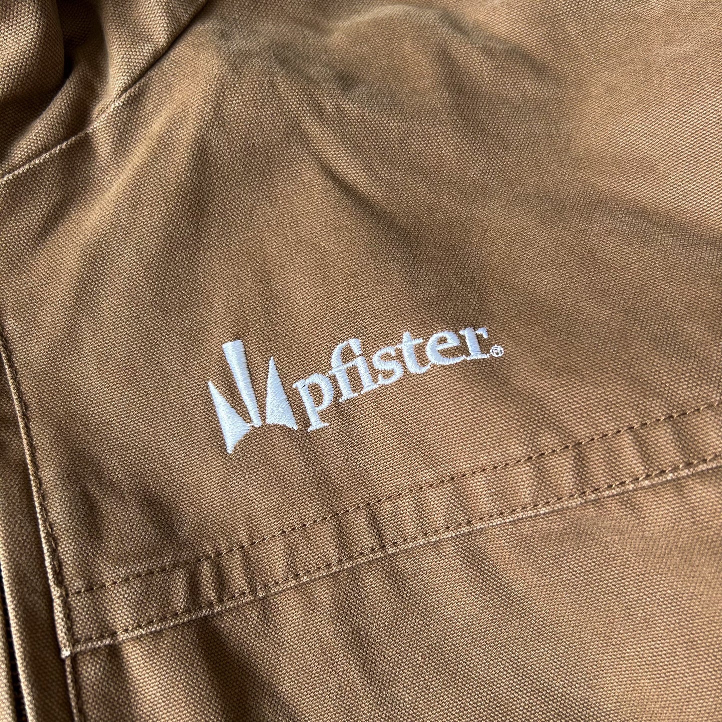 1990s - vintage 'pfister' embroidered work jacket