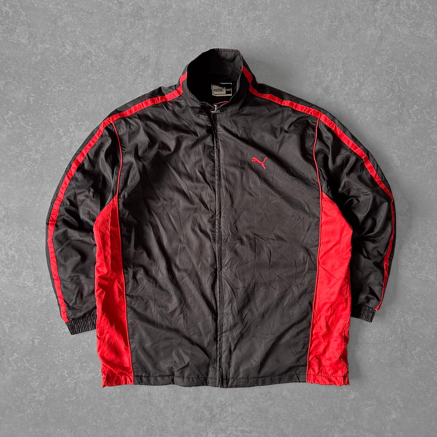 Puma Activewear Jacket in Black and Red