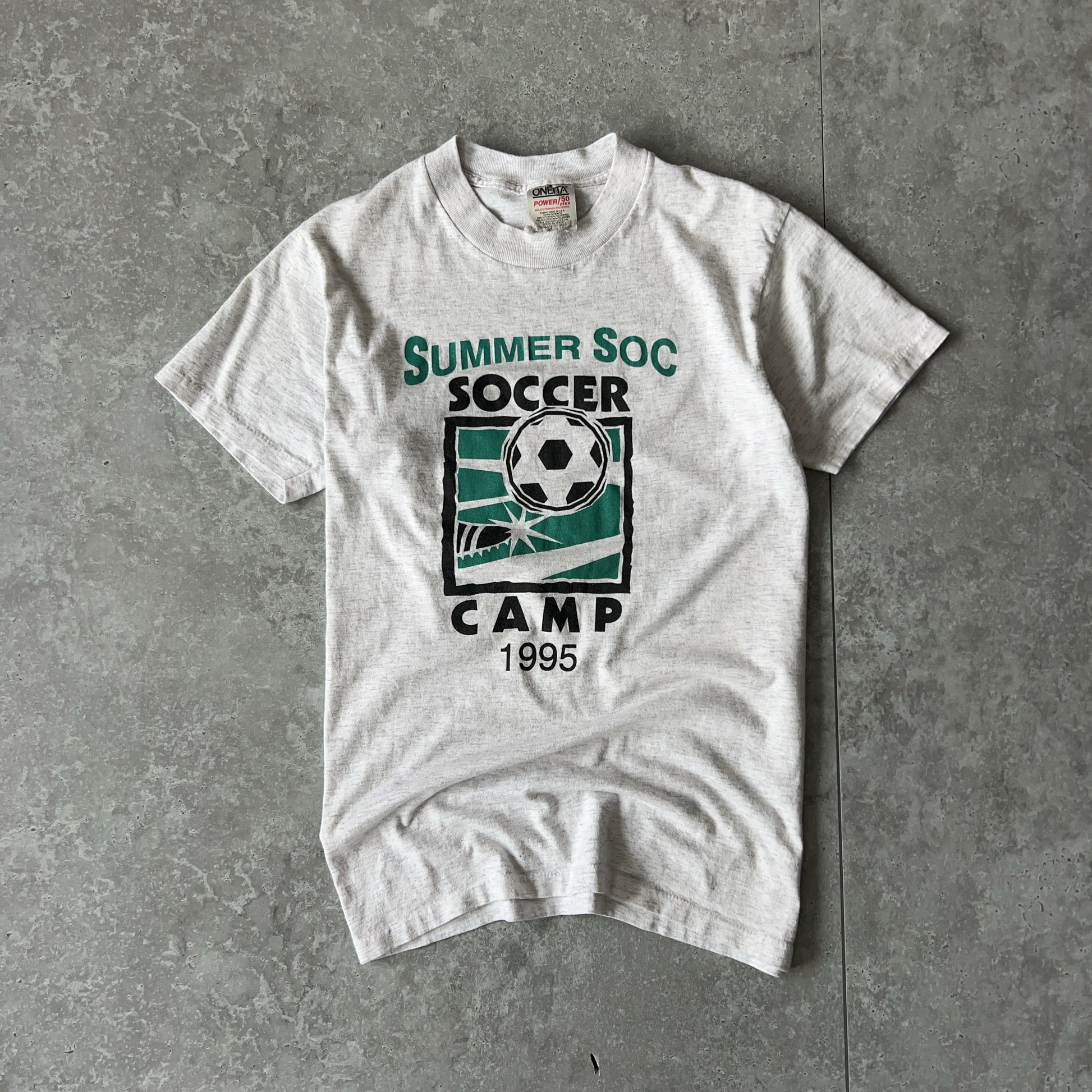 Vintage Men's Single Stitch Oneita Summer Soccer Camp Tee