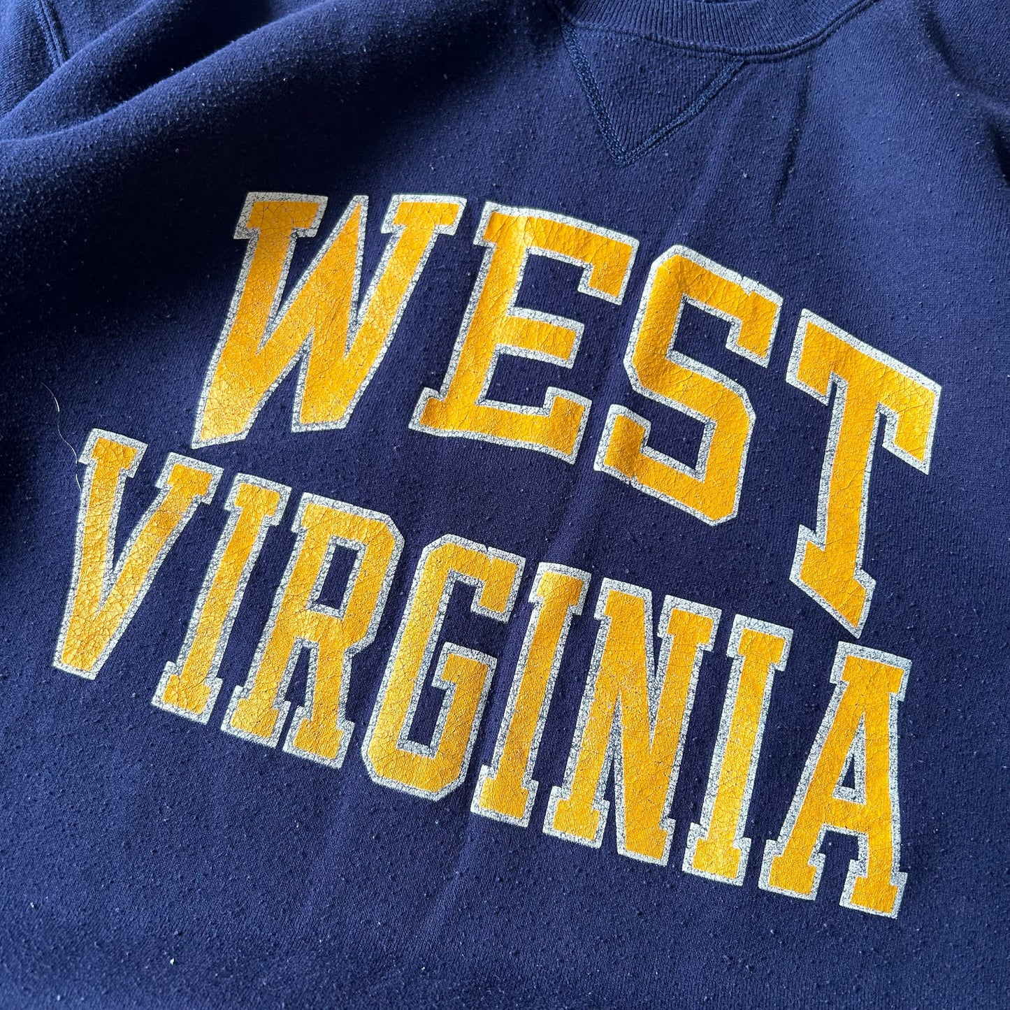 1990s - vintage russell athletic west virginia sweatshirt