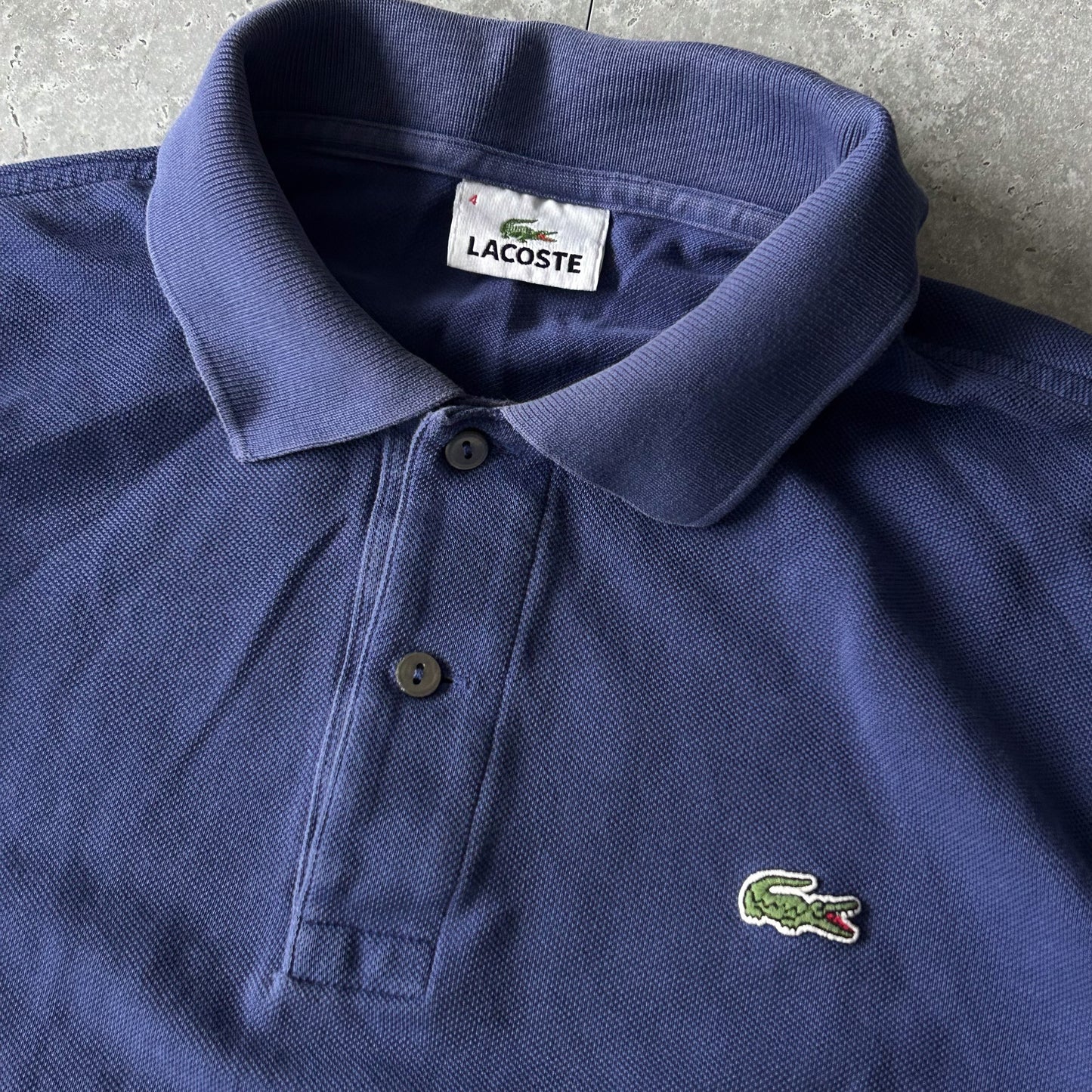 Lacoste Purple Polo with Crocodile Logo