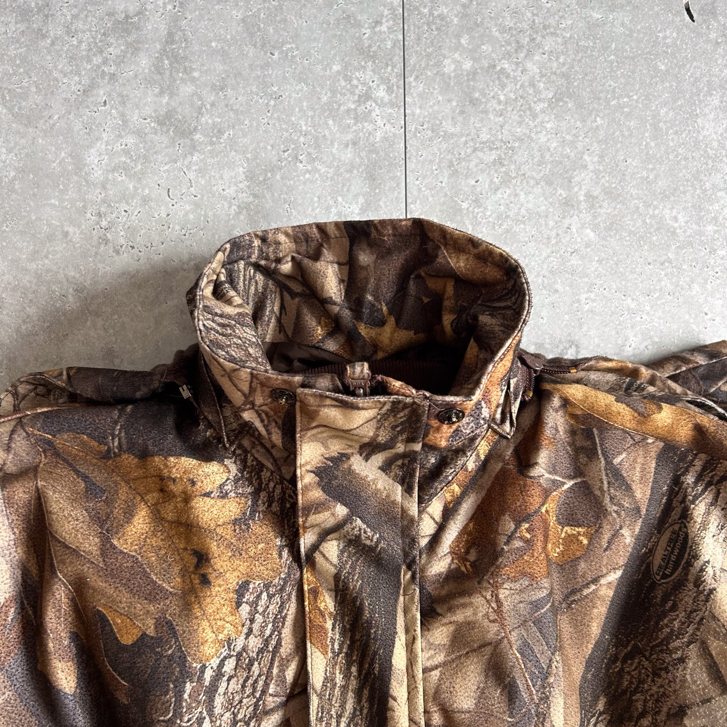 10X Camo Cropped Boxy Outdoor Jacket with Adjustable Hood