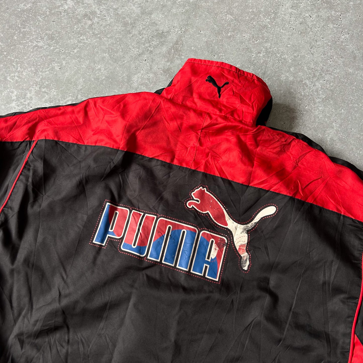 Puma Activewear Jacket in Black and Red