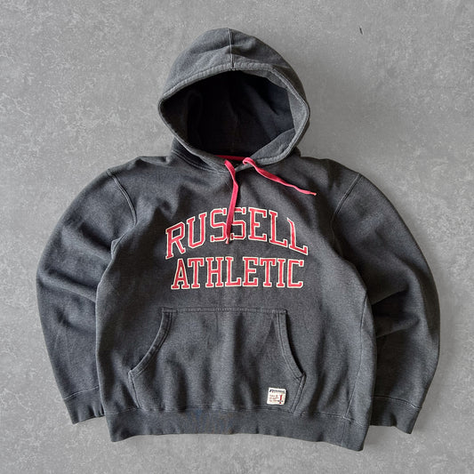 Russell Athletic Hoodie with Red Accents
