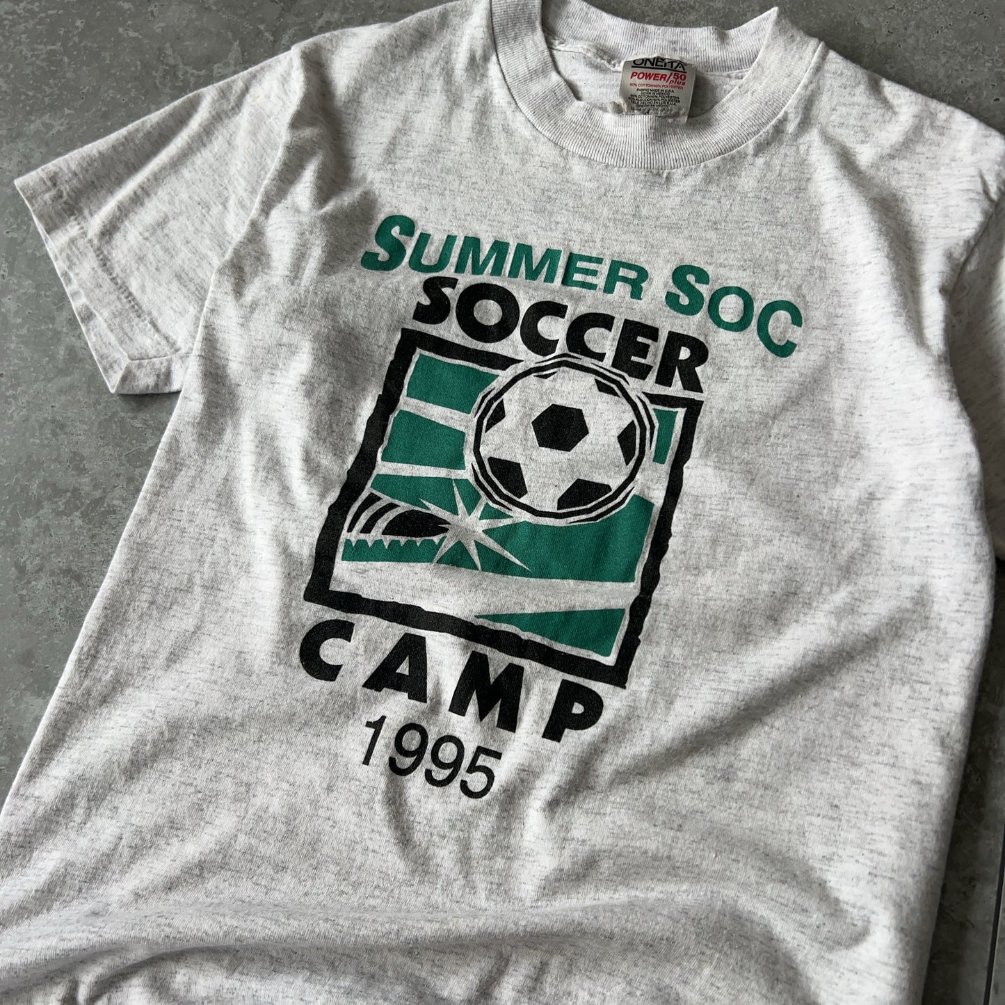 Vintage Men's Single Stitch Oneita Summer Soccer Camp Tee