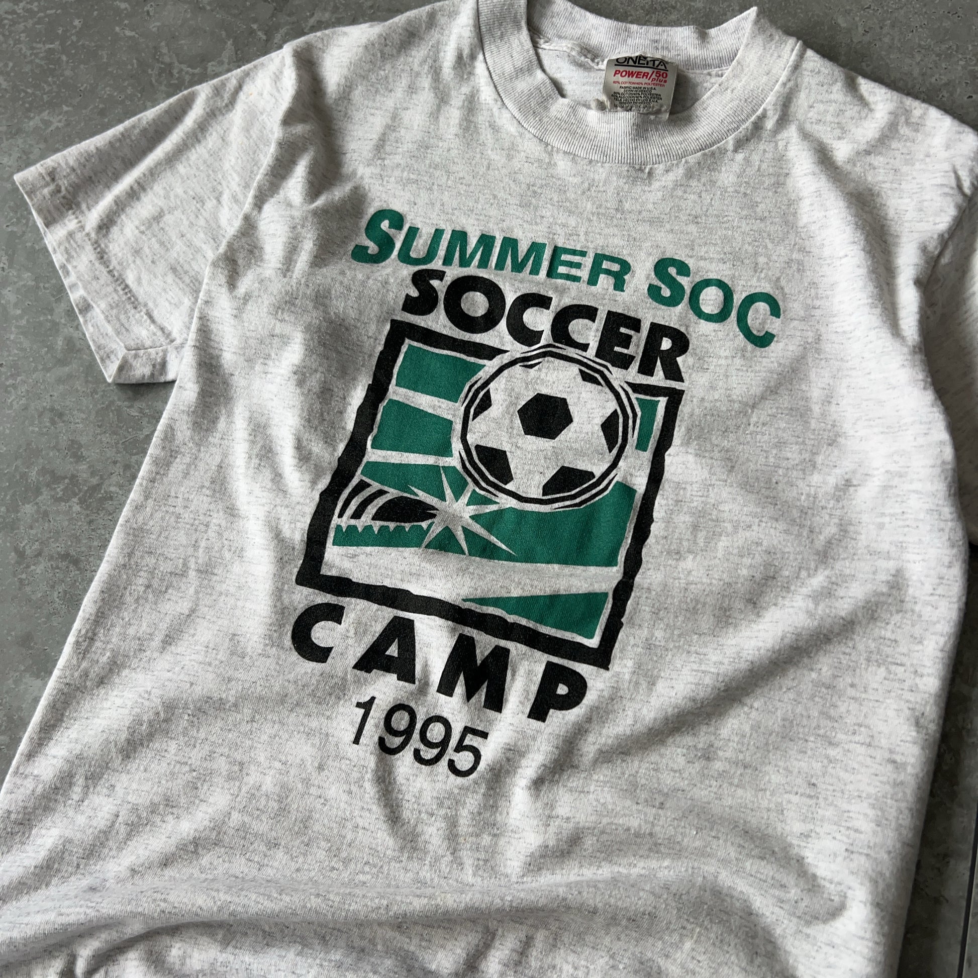 Vintage Men's Single Stitch Oneita Summer Soccer Camp Tee