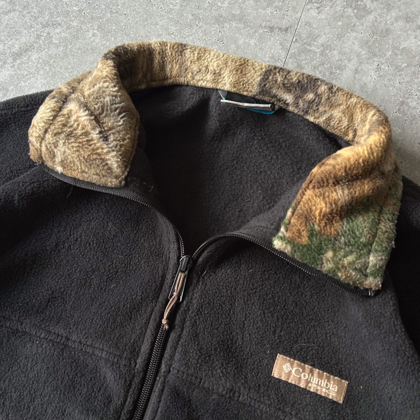 Columbia Fleece Jacket with Camouflage Collar
