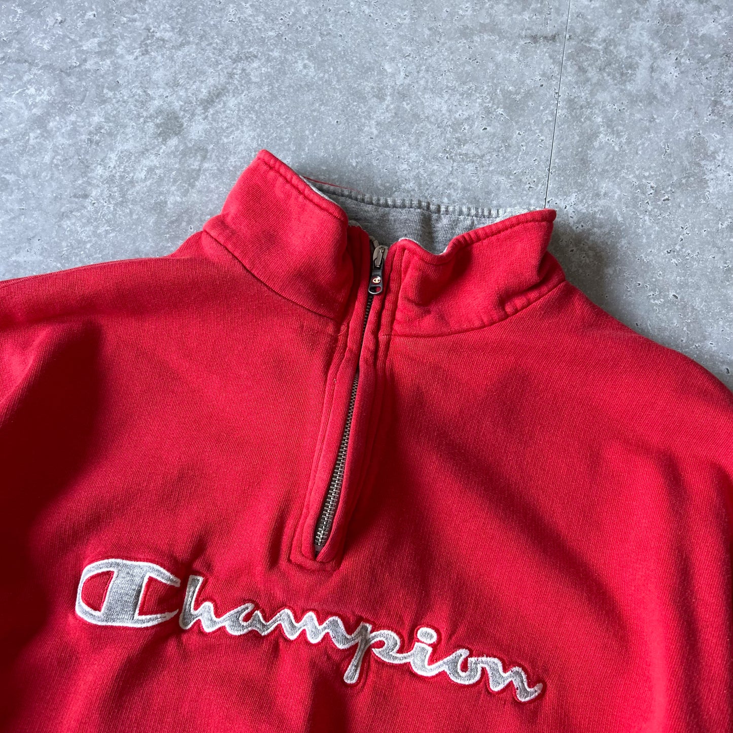 1990s | Vintage Champion Half-Zip Sweatshirt