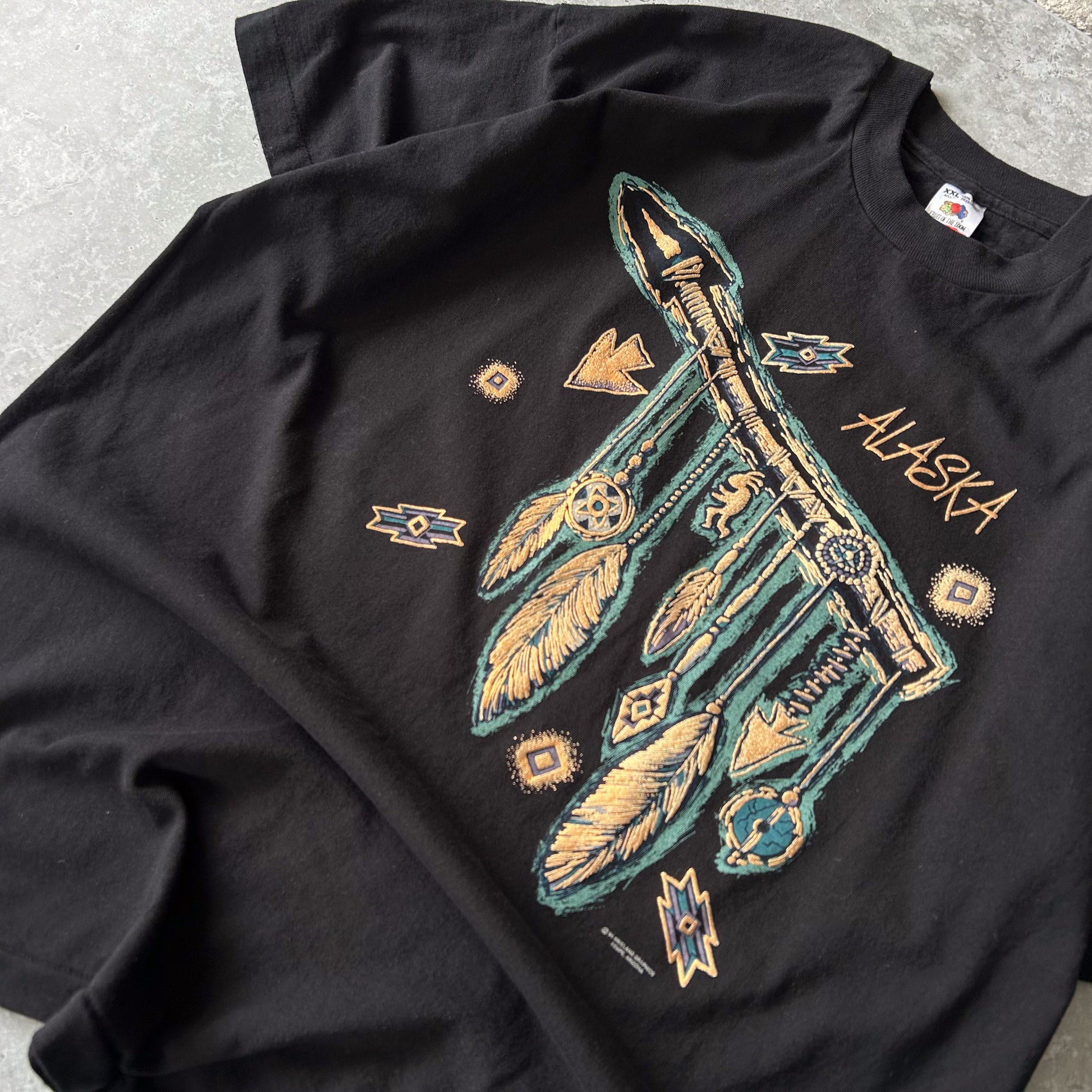 Vintage Men's Single Stitch Fruit Of The Loom Alaska Tee