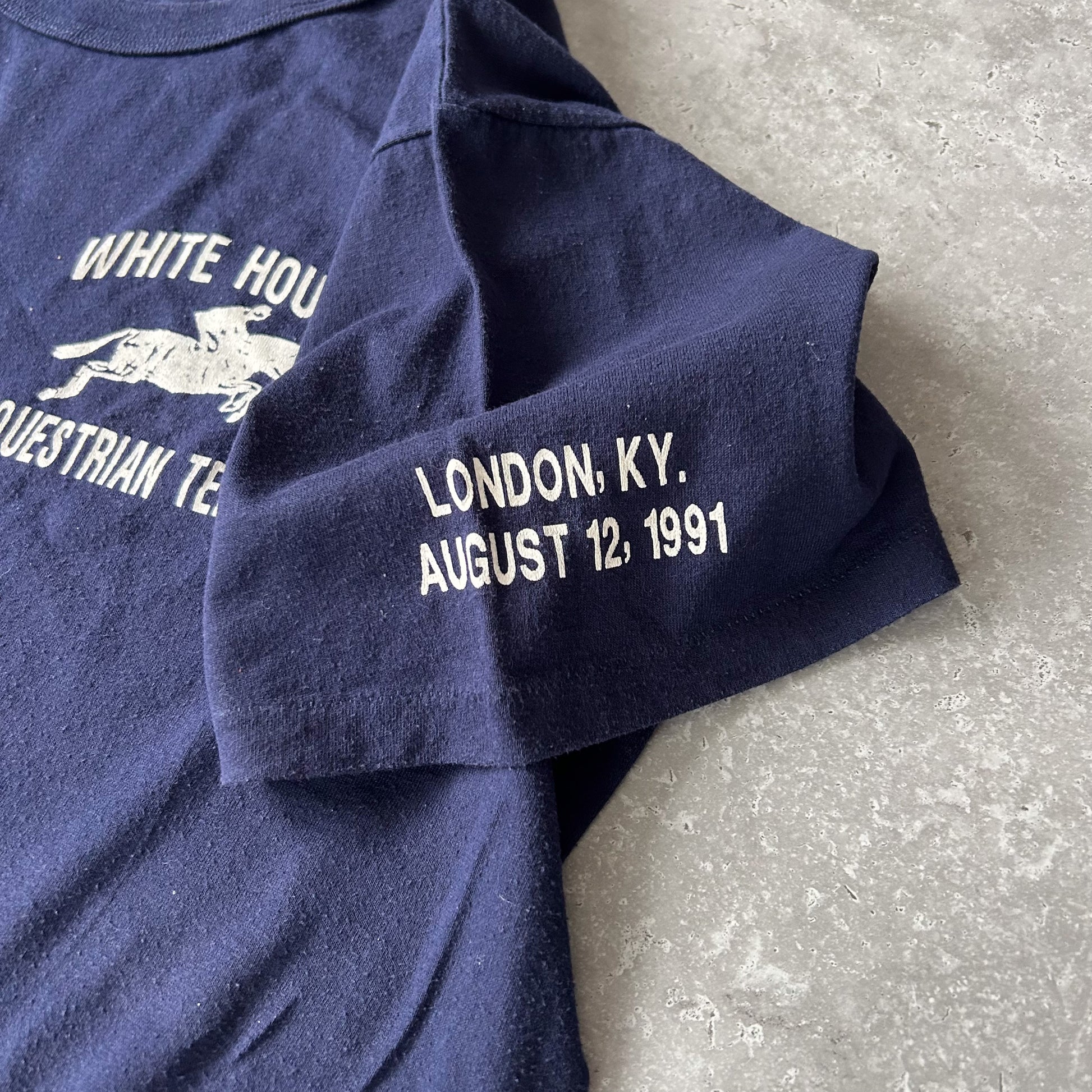 1991 Single Stitch 'White House Equestrian Team' Russell Athletic Tee