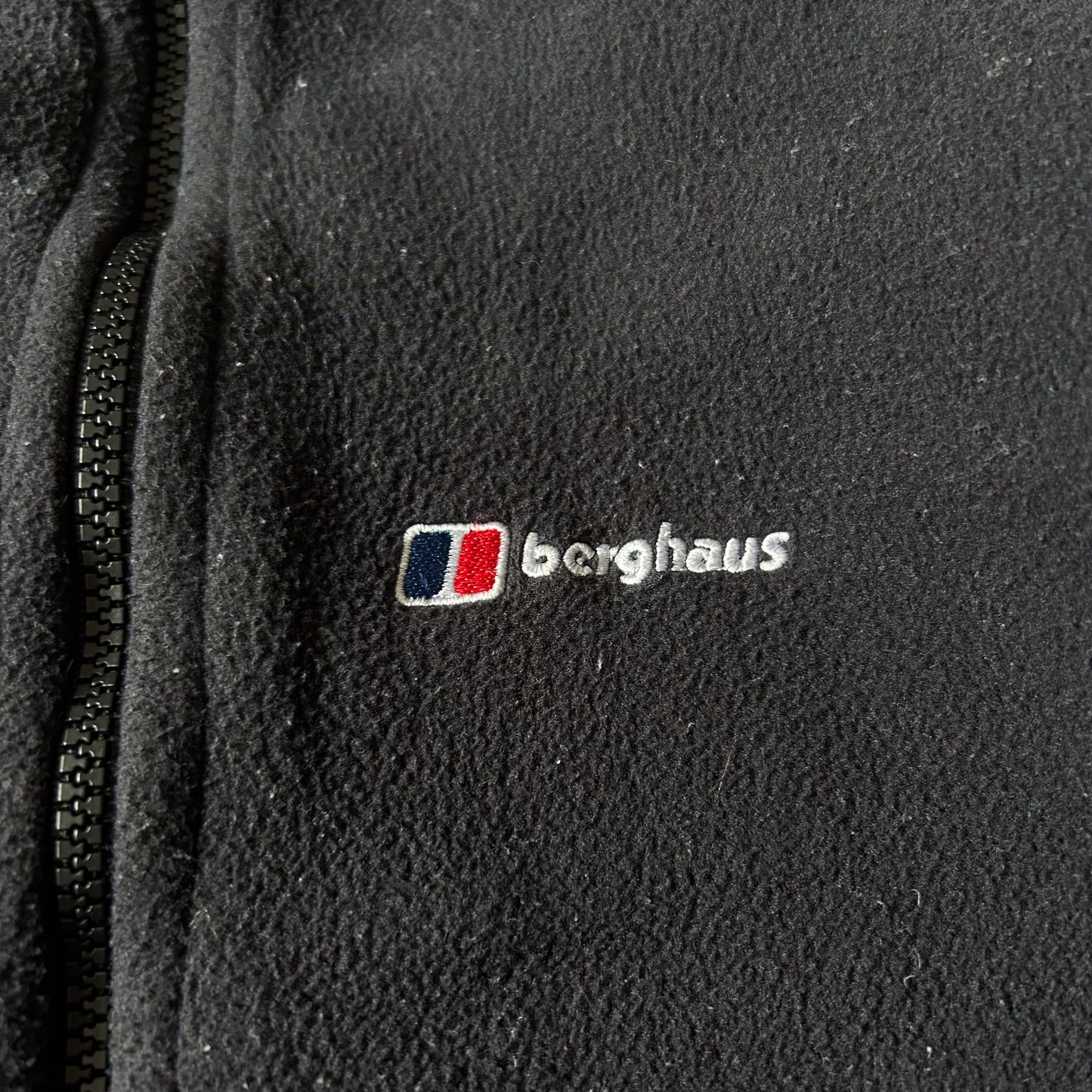 2000s - Berghaus Black Full-Zip Fleece Jacket