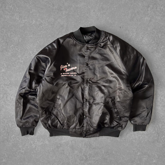 Jim's Tavern Satin Bomber Jacket