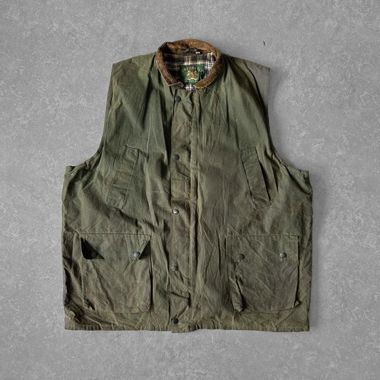 Greenbelt Olive Waxed Cotton Field Jacket with Corduroy Collar