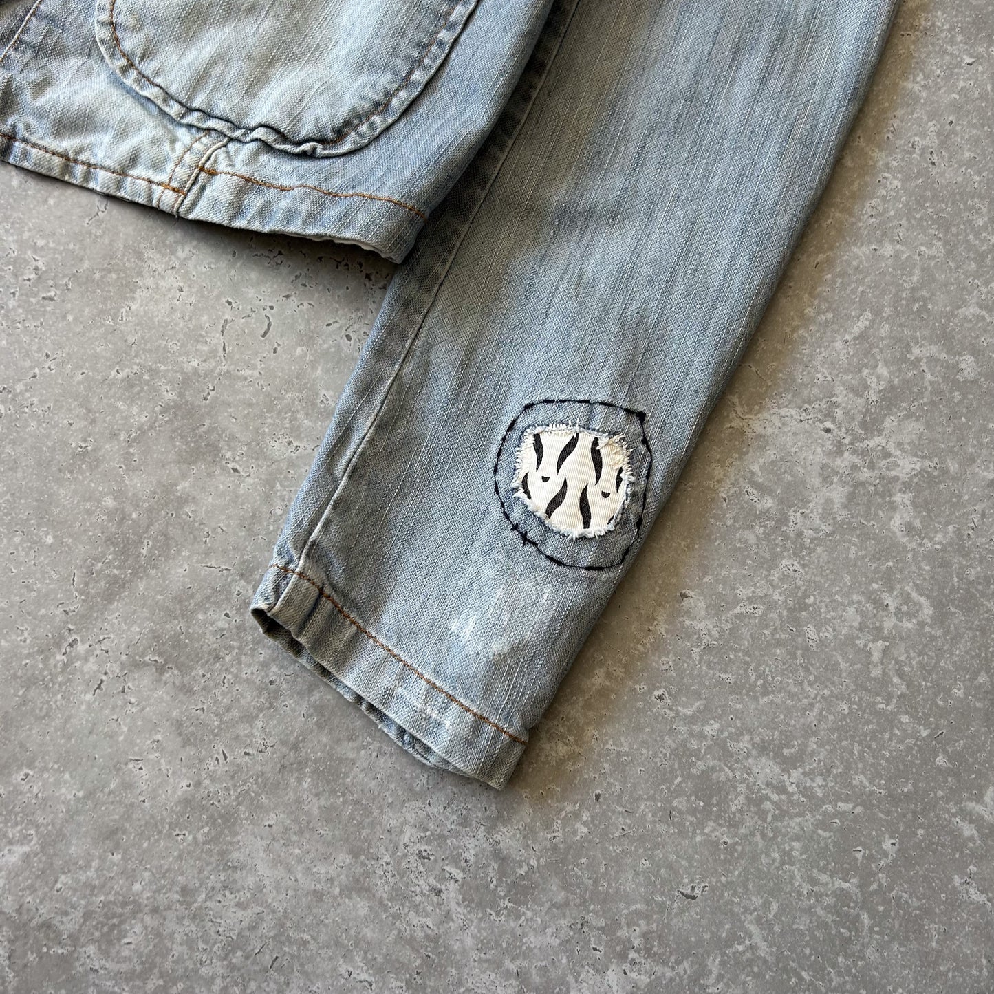 IKKS Light Blue Denim Blazer Jacket