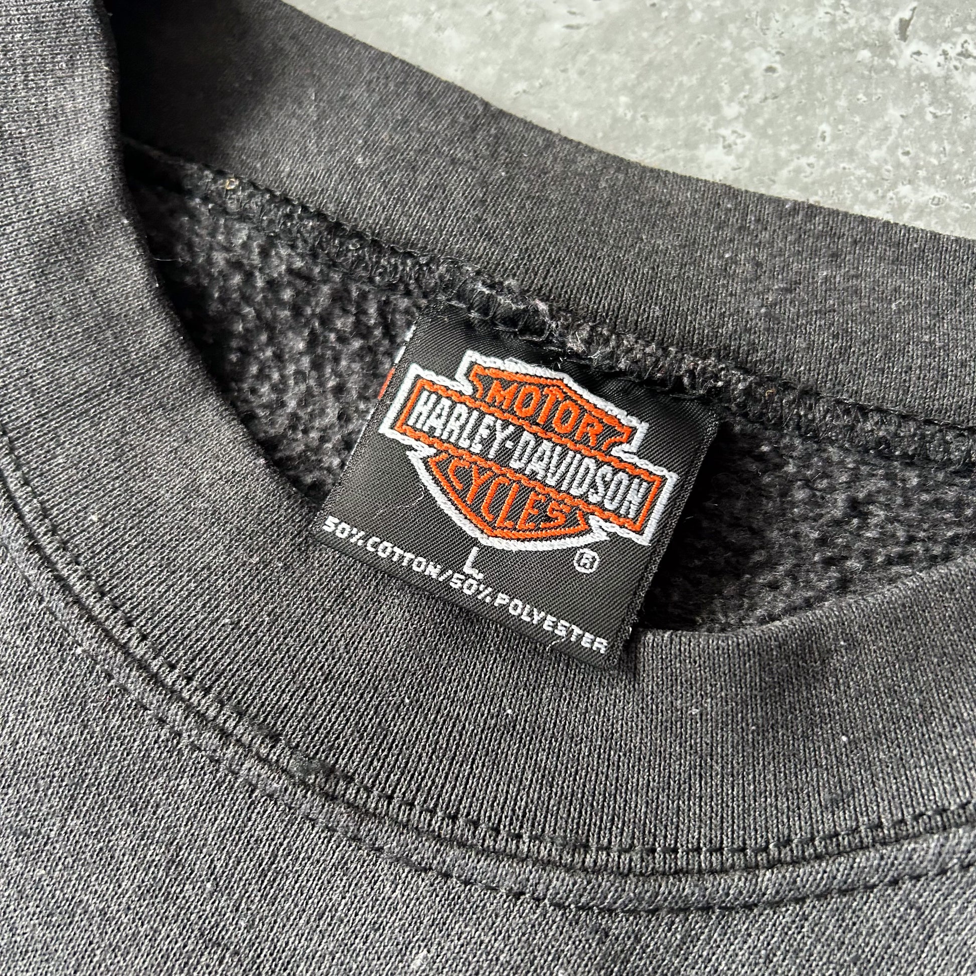 Vintage Harley-Davidson H&amp;M Dover, Ohio Graphic Crewneck Sweatshirt