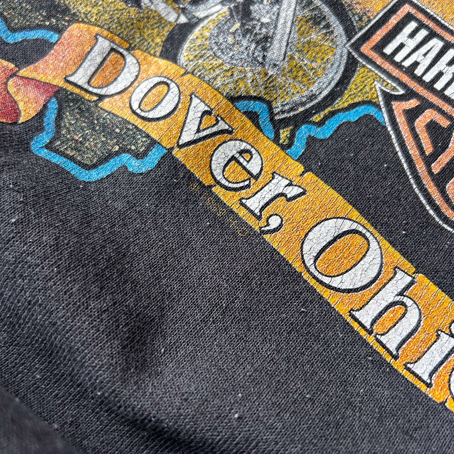 Vintage Harley-Davidson H&amp;M Dover, Ohio Graphic Crewneck Sweatshirt