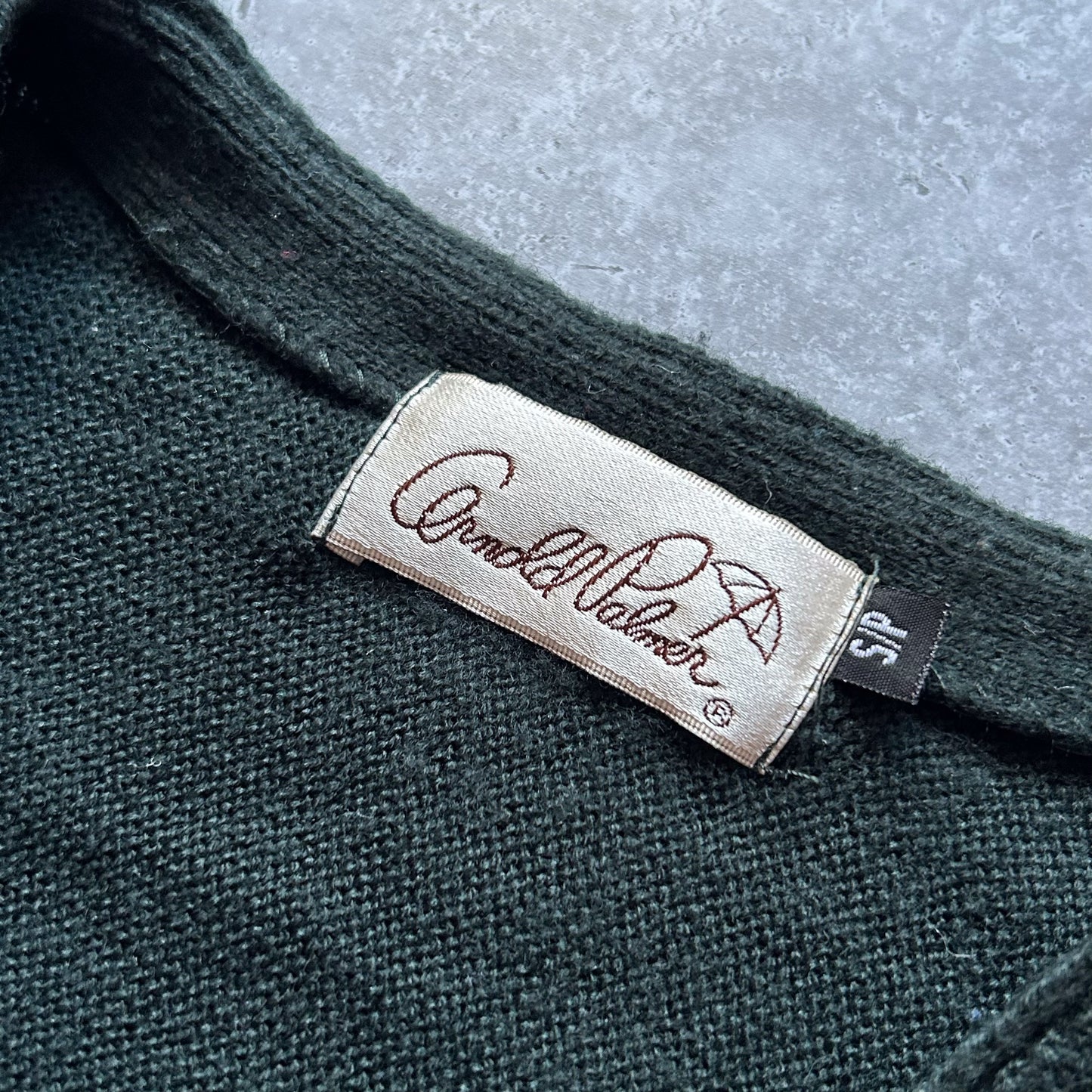 2000s | Vintage Green Cardigan by Arnold Palmer