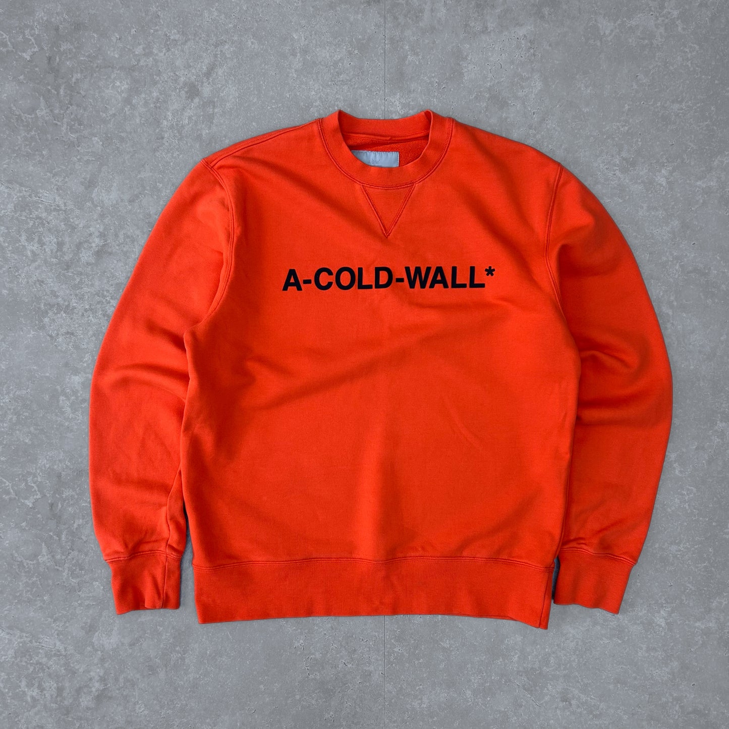 2020s | A-COLD-WALL* Bold Orange Crewneck Sweatshirt