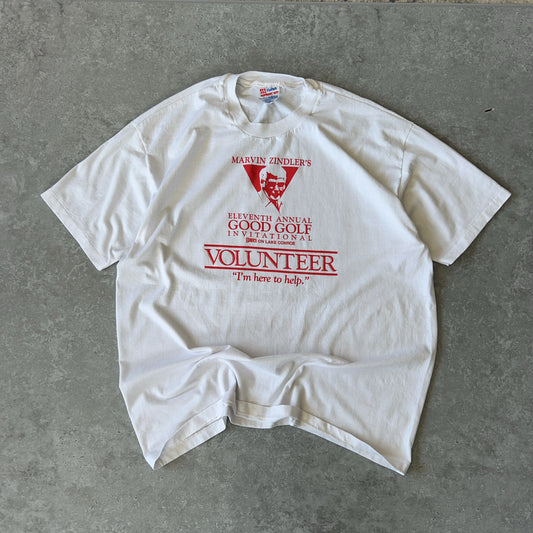 Vintage Men's Single Stitch Hanes Marvin Zindler's Good Golf Invitational Tee