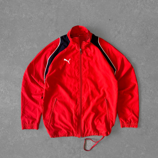 Puma Red Active Jacket with Navy Accents