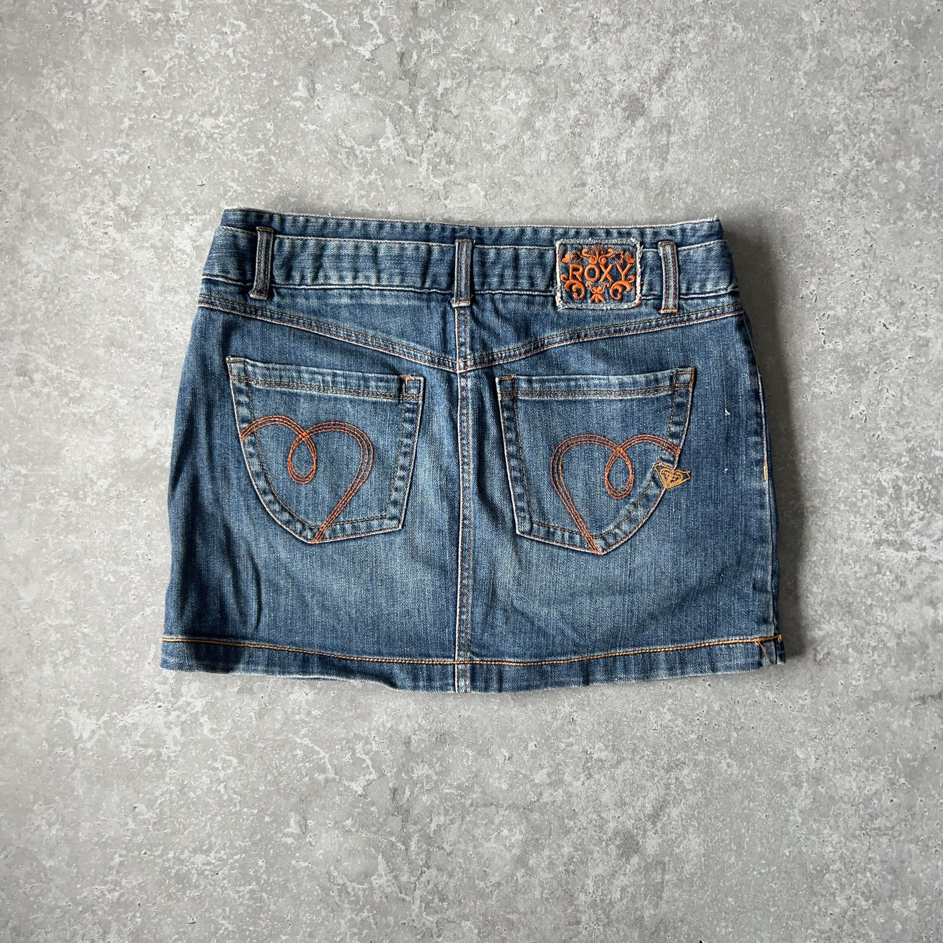 Vintage Women's Roxy Medium Wash Skirt
