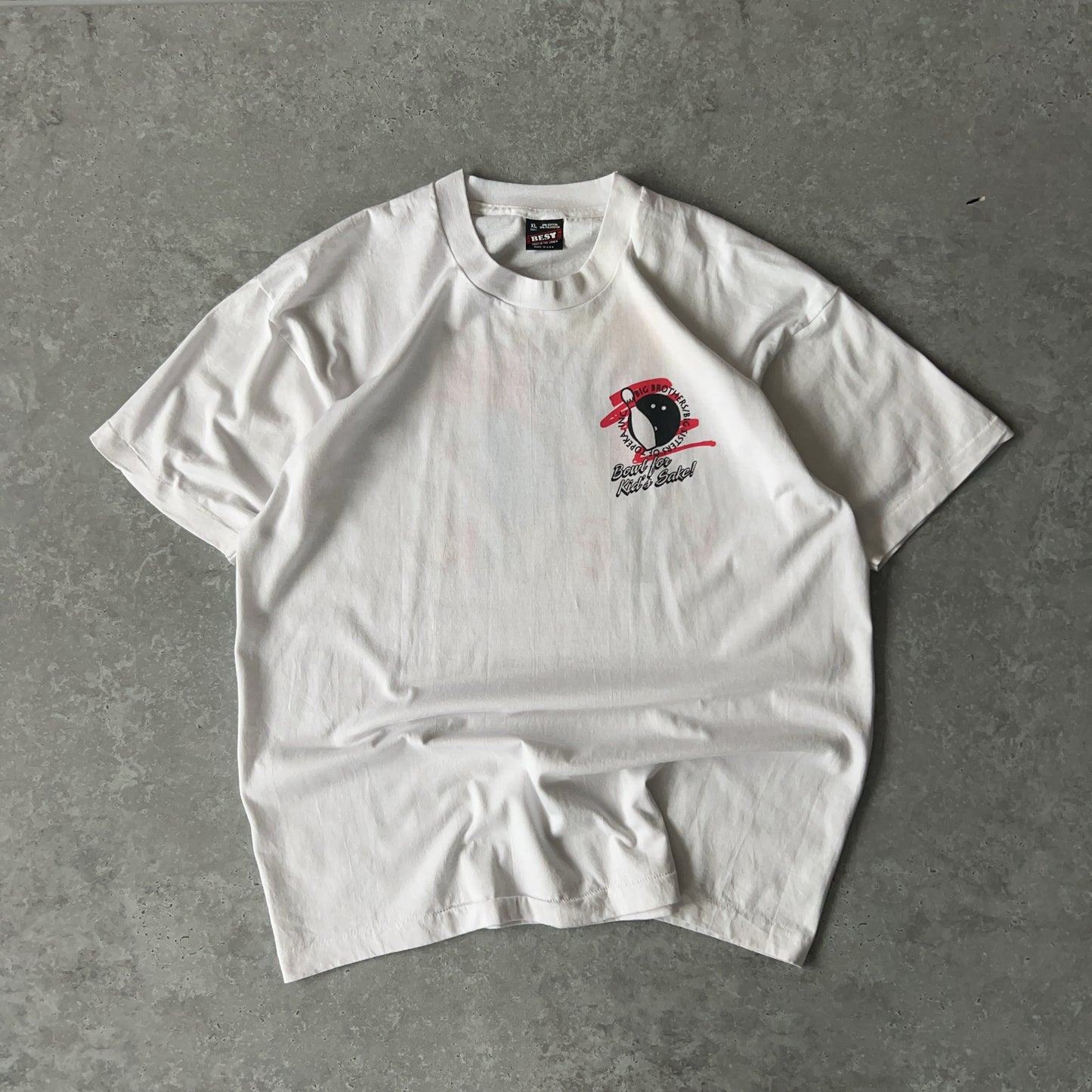 Vintage Men's Single Stitch Fruit Of The Loom Bowl for Kid's Sake Tee