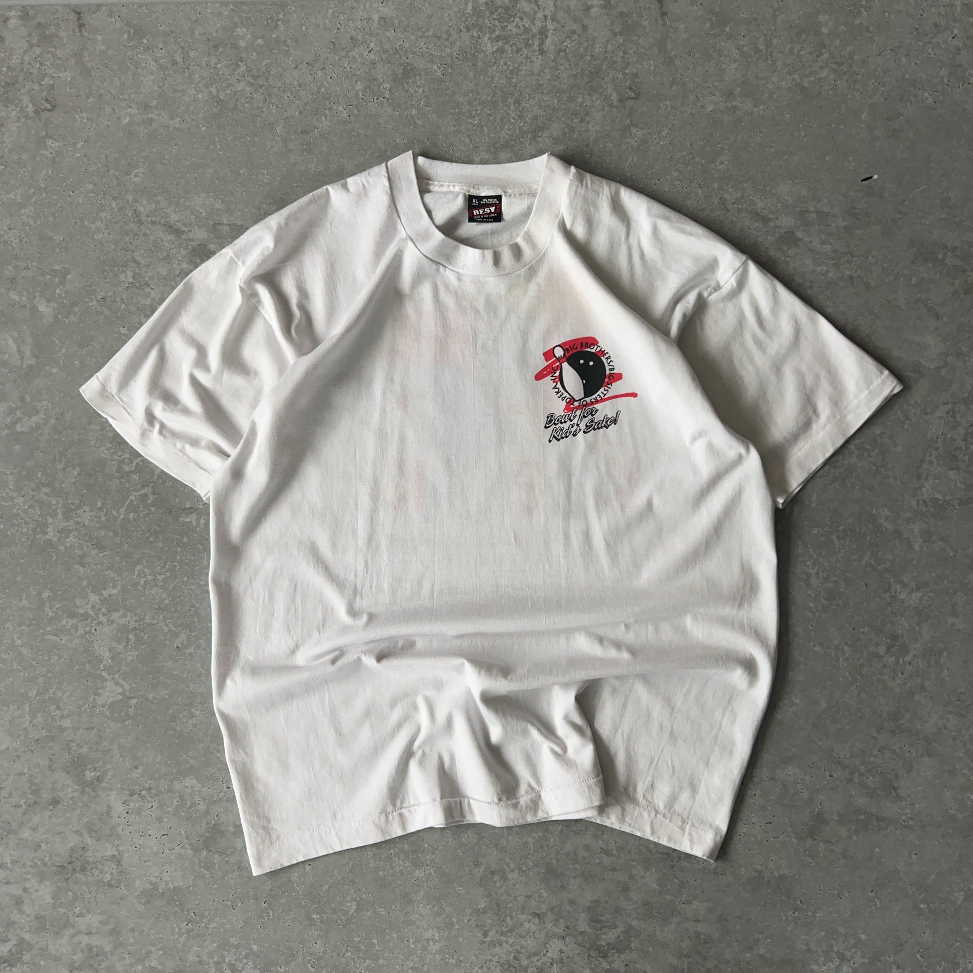 Vintage Men's Single Stitch Fruit Of The Loom Bowl for Kid's Sake Tee