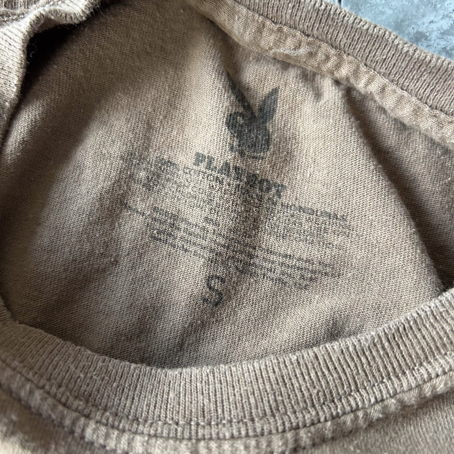 Vintage Brown Playboy Logo Tee