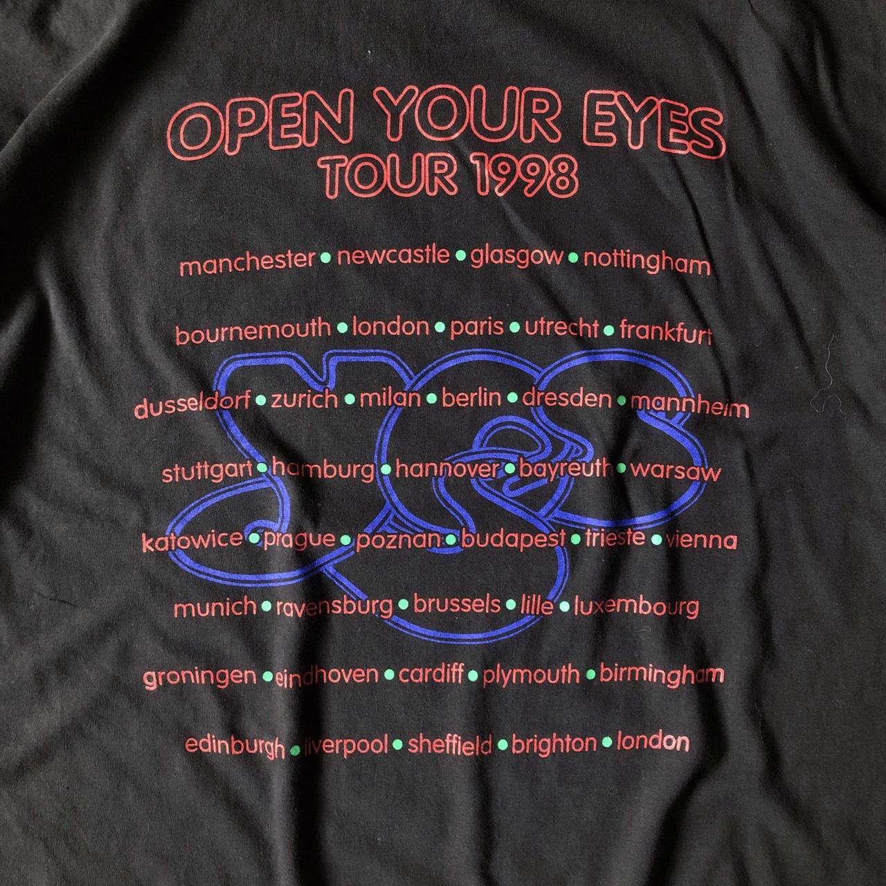 1998 - yes ‘open your eyes tour’ graphic band tee