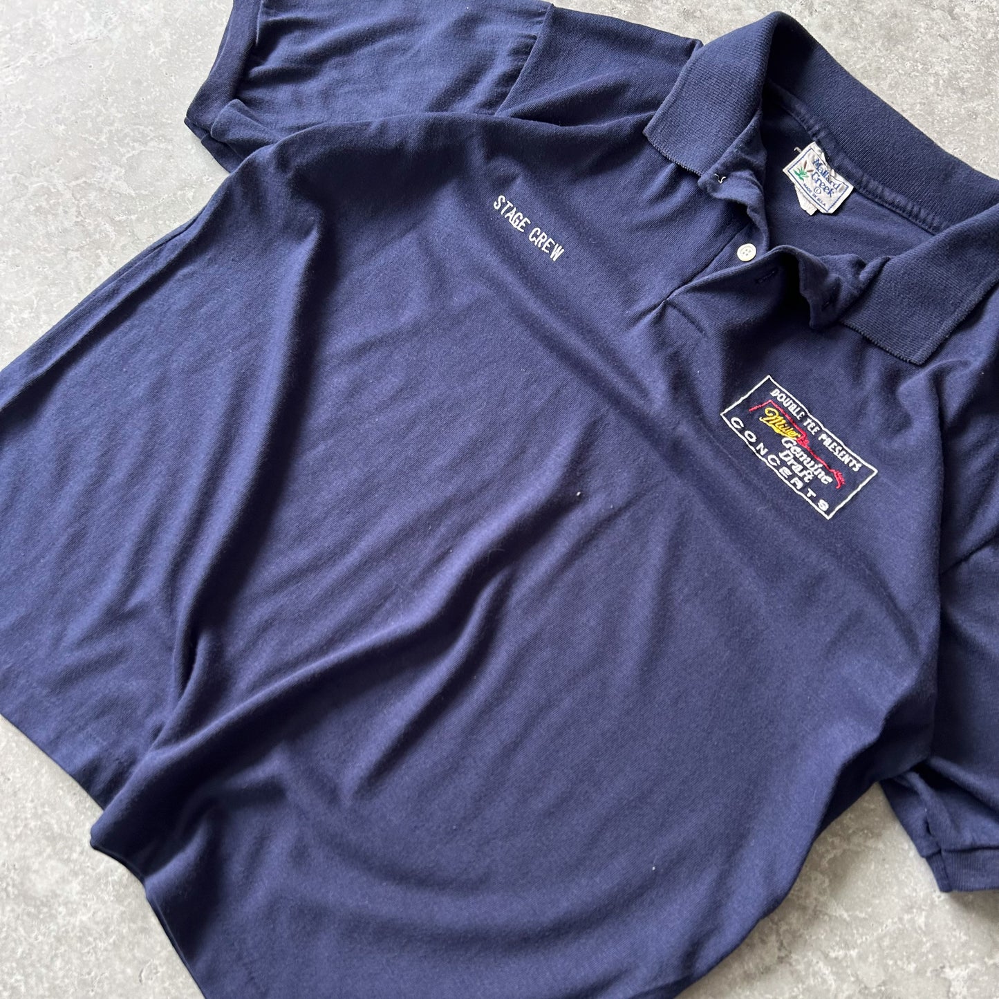 Vintage Men's Single Stitch Mallard Creek Miller Genuine Draft Concerts Polo