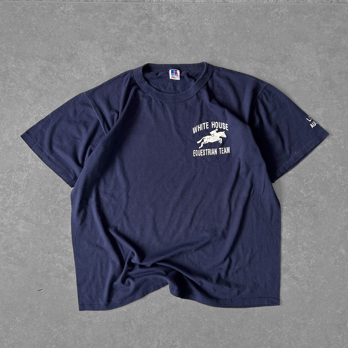 1991 Single Stitch 'White House Equestrian Team' Russell Athletic Tee