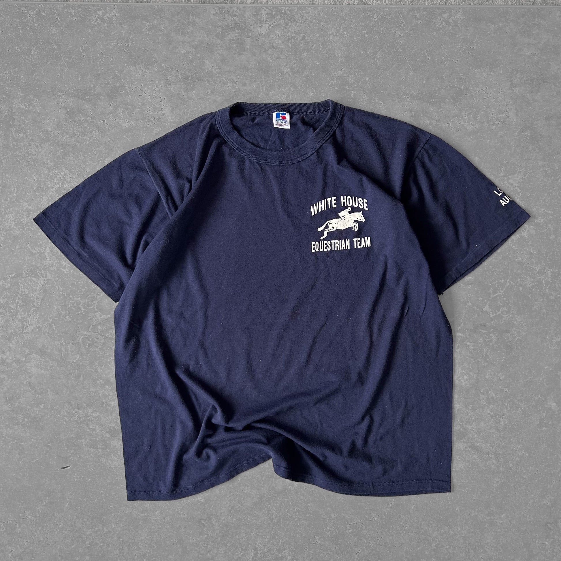 1991 Single Stitch 'White House Equestrian Team' Russell Athletic Tee