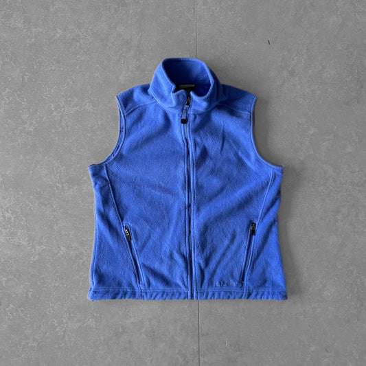 L.L.Bean Blue Fleece Zip Vest