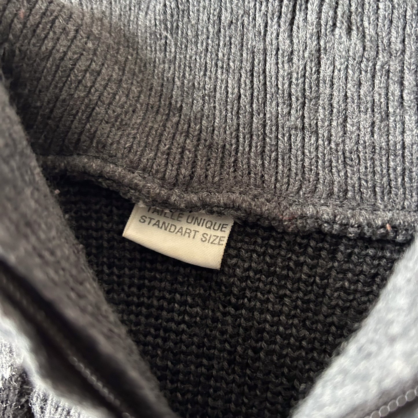 Grey Argyle Hooded Cardigan Sweater