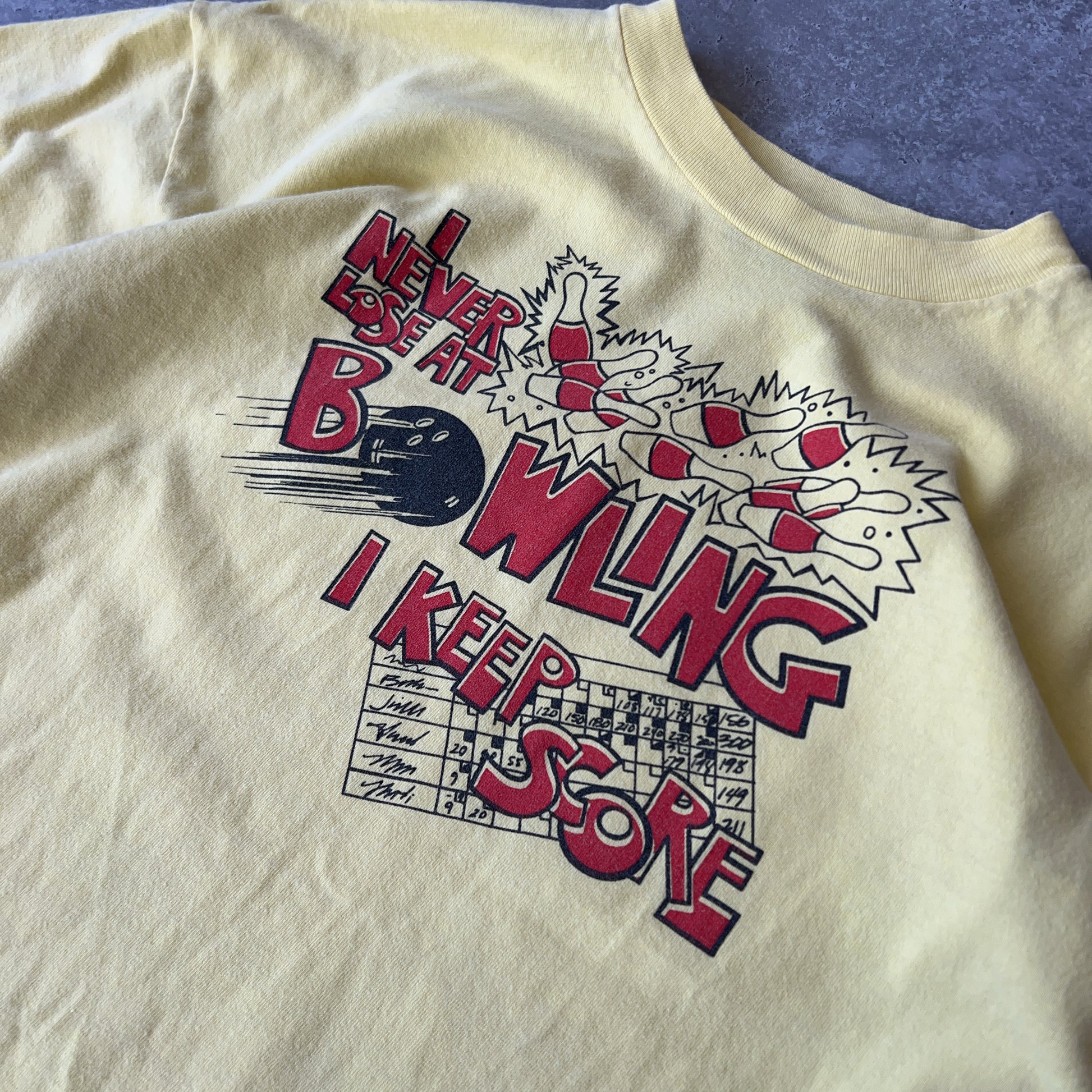 Vintage Men's Single Stitch Hanes Beefy-t Bowling Tee