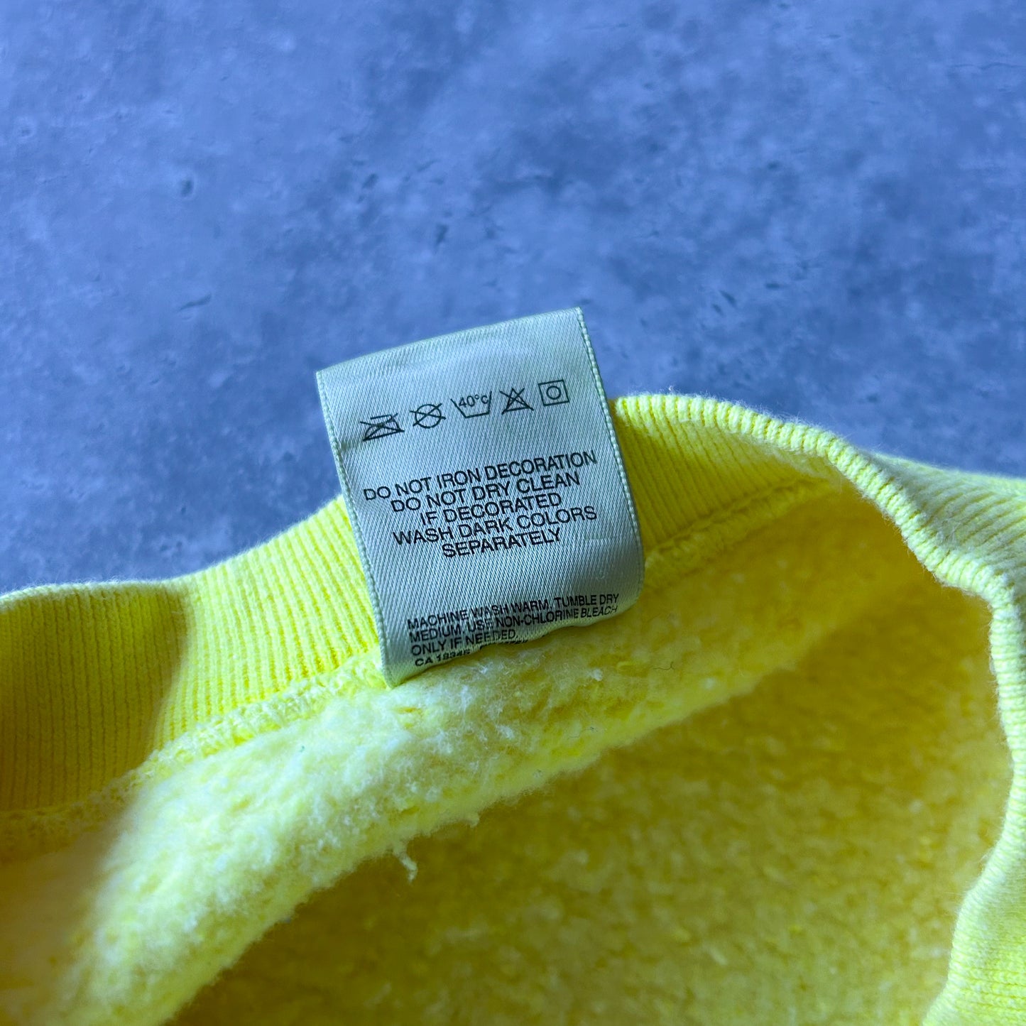 1980s | Vibrant Yellow Blank Sweatshirt